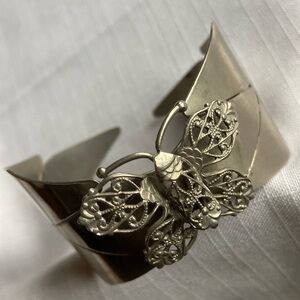 Butterfly cuff bracelet